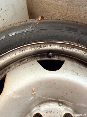 Set roți VW Transporter T5 / T6 Jante oțel anvelope iarnă Continental - imagine 3