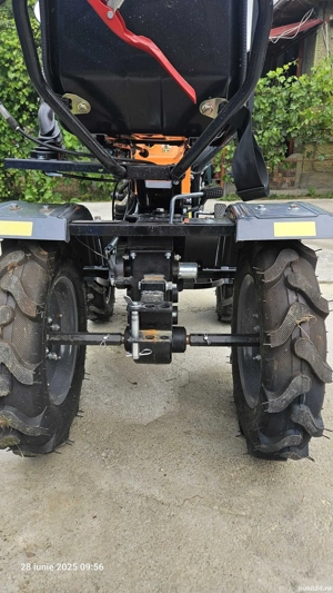 Mini tractor 4x4 cu remorca - imagine 6