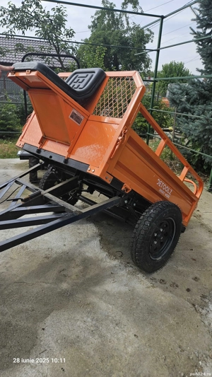 Mini tractor 4x4 cu remorca - imagine 7