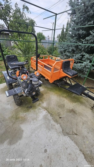 Mini tractor 4x4 cu remorca - imagine 8