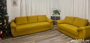 Set 2x Canapea extensibila 3 + 2 locuri Euromobila model Roma