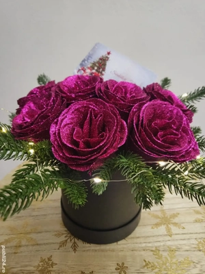 Aranjamente flori trandafiri 