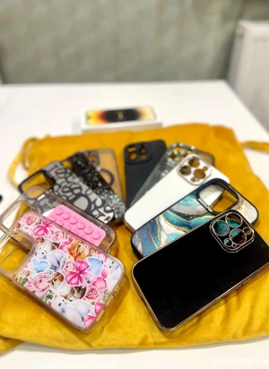 Iphone 14 PRO-128 gb-Neverlocked,cutie originala,cablu+ 10 HUSE