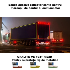 Bandă adezivă reflectorizantă pentru marcaj