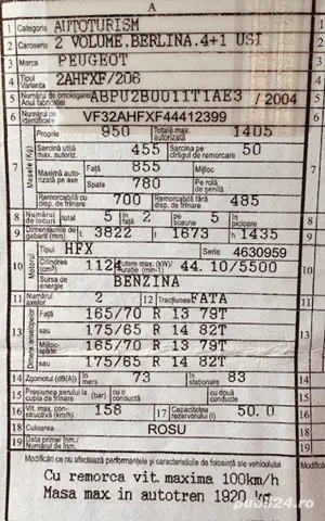Vand Peugeot 206 1,1 benzina inmatriculat si perfect functional - imagine 3