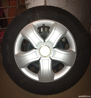 Set 4 Jante oțel R16 + capace + Nokian iarna