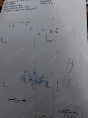 Vand teren 1870mp in Tomesti Chicerea deschidere la DN28 - imagine 2