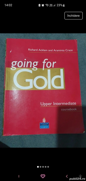 manual engleza Going for Gold,  60 lei