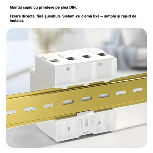 Contor Trifazat Inteligent WiFi KWS-306WF Protectie + Monitorizare - imagine 3