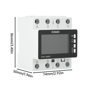 Contor Trifazat Inteligent WiFi KWS-306WF Protectie + Monitorizare - imagine 4