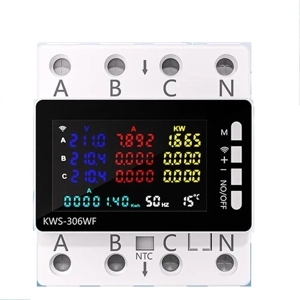 Contor Trifazat Inteligent WiFi KWS-306WF Protectie + Monitorizare