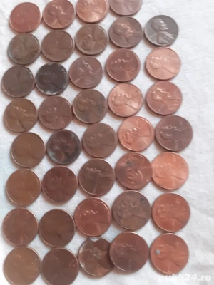 monede one cent cu D 