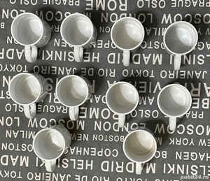 lot de 10 cani cesti mari de la kik identice toate sunt albe  - imagine 5