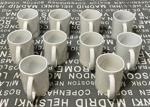 lot de 10 cani cesti mari de la kik identice toate sunt albe 