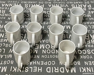 lot de 10 cani cesti mari de la kik identice toate sunt albe  - imagine 2