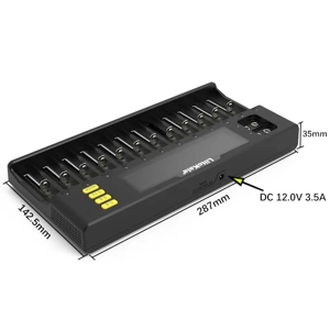 LiitoKala Lii S12 12 sloturi independente Li-ion LiFePO4 IMR NiMH 9V Ni-CD - imagine 4