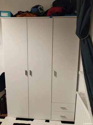Dulap haine alb 120x55x171 