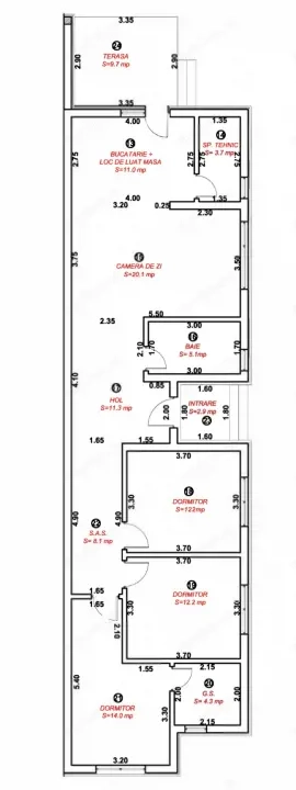Duplex pe parter cu 4 camere si 3 bai - 380 mp teren - zona Calea Urseni  - imagine 14