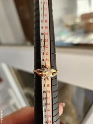 Inel de logodnă aur 14 k - imagine 3