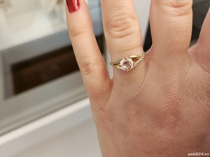 Inel de logodnă aur 14 k - imagine 2