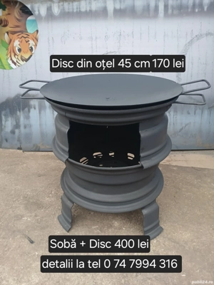 soba pirostrie ptr ceaun grătar și disc ceaun grătar 