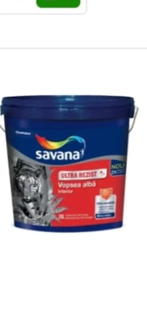 Vând vopsea lavabila de interior Savana la găleată de 20 l 