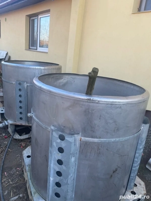 Bazin inox 1000 litri 2500 lei  - imagine 3