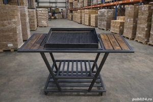 Grătar 700x400 pe roti