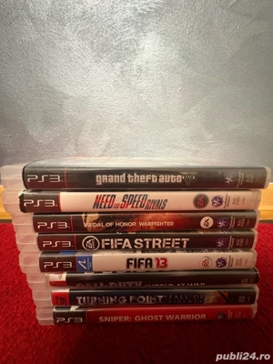 PlayStation 3 Slim (PS3 Slim) cu gta fifa need for speed etc  - imagine 2