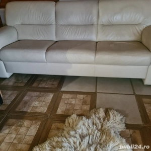 Canapea din piele fixa fără defecte