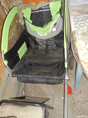 Remorca pentru bicicleta pentru transport copii - imagine 2