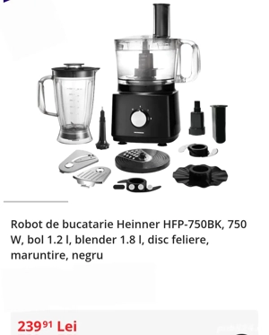 Oferta! ROBOT Bucatarie + mixer HEINNER