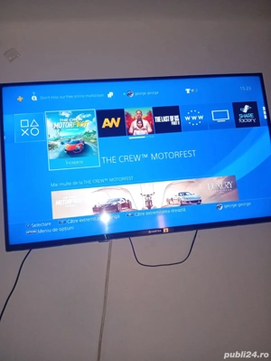 ps4 slim +2 manete +3 jocuri,bonus the last of us part ll