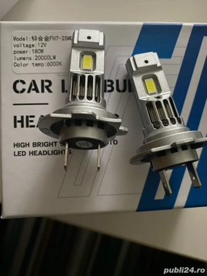 set becuri auto h7 H1 plug & play 20000 lumeni/180w 12v