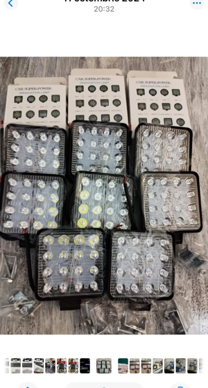 set proiectoare led 8 bucx48w 12-24v prinderi