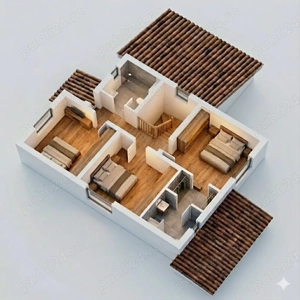 Proprietar . Casa individuala P+1Etaj. 3 Dormitoare. 1 Birou. 3 Bai. Bucatarie Inchisa. CarPort - imagine 6