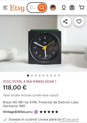 Ceas Braun vintage - imagine 5