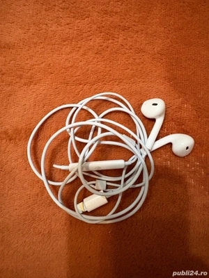 Casti Apple EarPods cu mufa Lightning   originale, funcționale
