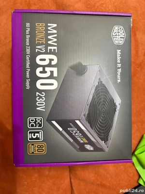 Sursă PC Cooler Master MWE Bronze V2 650W   funcțională