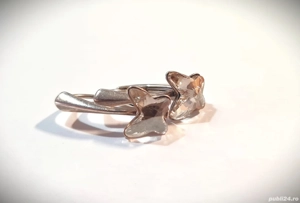 Cercei Fluture - argint cu cristale Swarovski