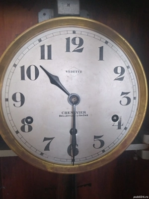 Ceas cu pendul Vedette 1920-1930 - imagine 2
