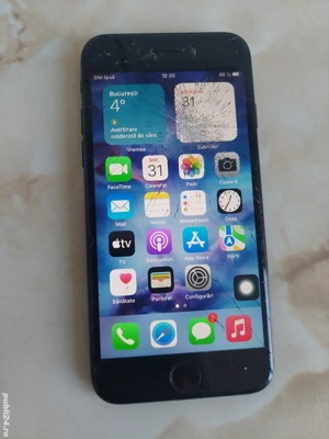 Vând Apple iPhone 7 de 256GB Black spart dar funcțional [poze reale]