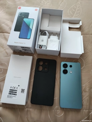 Redmi note 13 , 8gb ram , 512gb rom, ice blue liber de rețea, fara probleme  - imagine 3