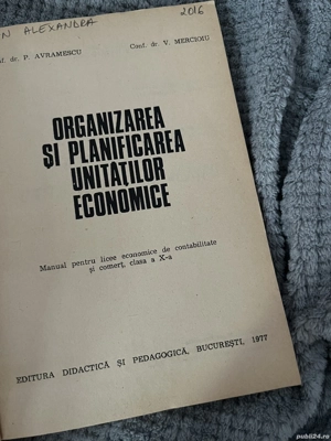 Organizarea si planificarea unitatilor economice - Avramescu, Mercioiu, 1977 - imagine 2