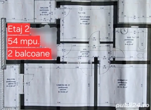 Comision 0! Apartament 2 camere decomandat, confort 1 cu suprafața utilă de 54 mp. plus 2 balcoane - imagine 9