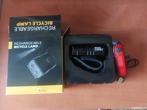 Far bicicleta incarcare usb