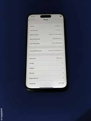 iPhone 15 Pro Max Silver 512gb - imagine 2