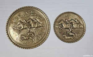 Lot farfurii decorative din alamă-cupru-cositor - imagine 4