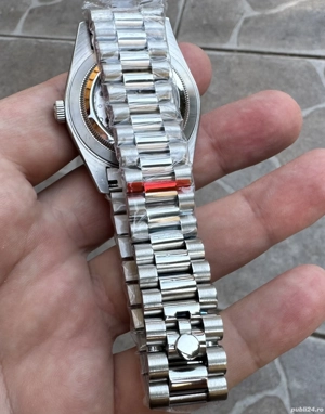 Seiko Mod Day-Date Oyster President Verde 40 mm mecanism japonez Miyoya 8285 - imagine 2