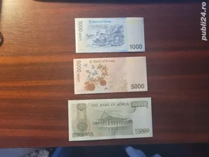 Vand bancnote UNC  din Coreea de Sud